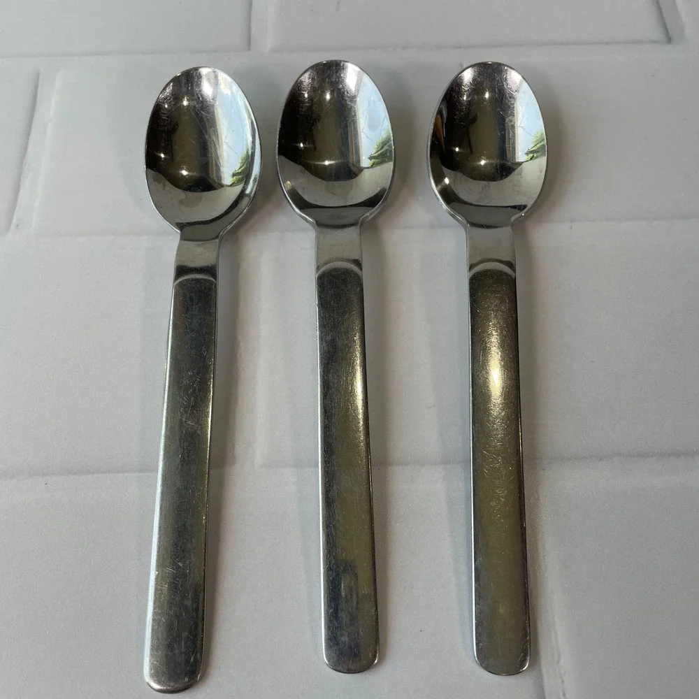 Reed & Barton Middleburg-Marlborough Stainless Oval Soup Spoons Set of 3